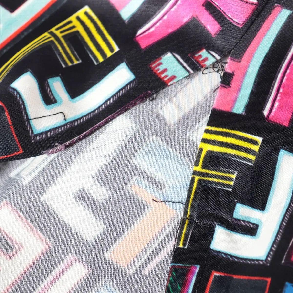 Fendi Zucca Hologram Polyester Rayon Pant Multicolor For Sale 6