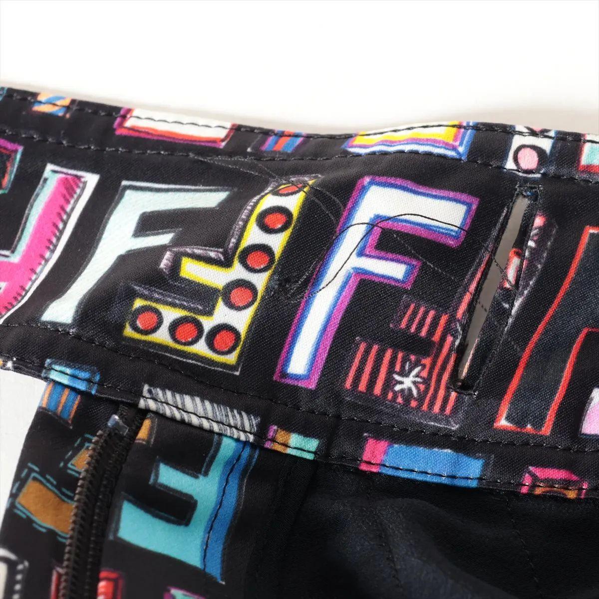 Fendi Zucca Hologram Polyester Rayon Pant Multicolor For Sale 10