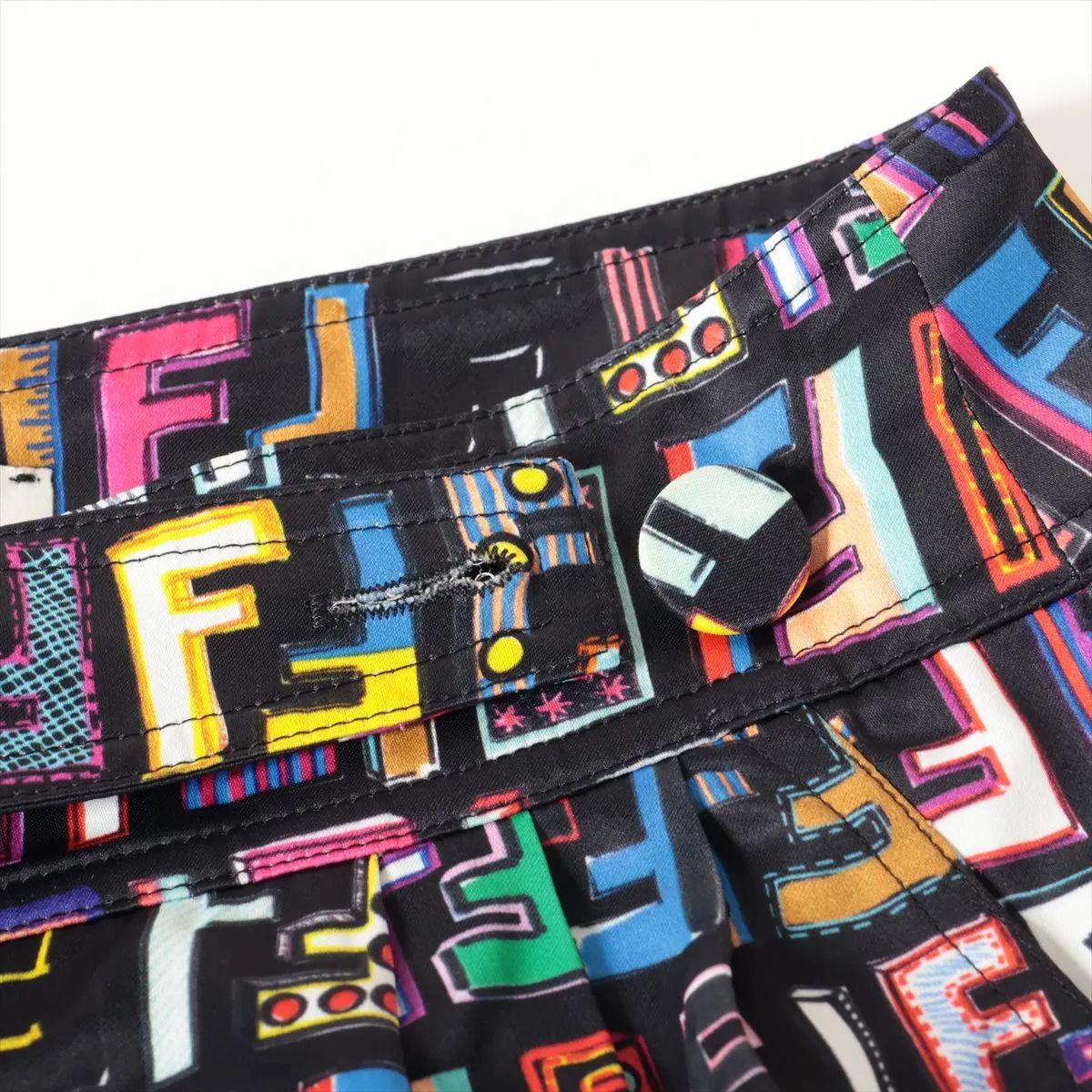 Fendi Zucca Hologram Polyester Rayon Pant Multicolor In Good Condition For Sale In Humacao, PR