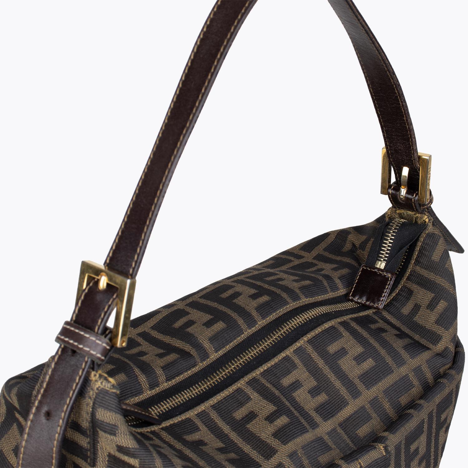 Women's Fendi Zucca Mama Forever Baguette Shoulder Bag For Sale