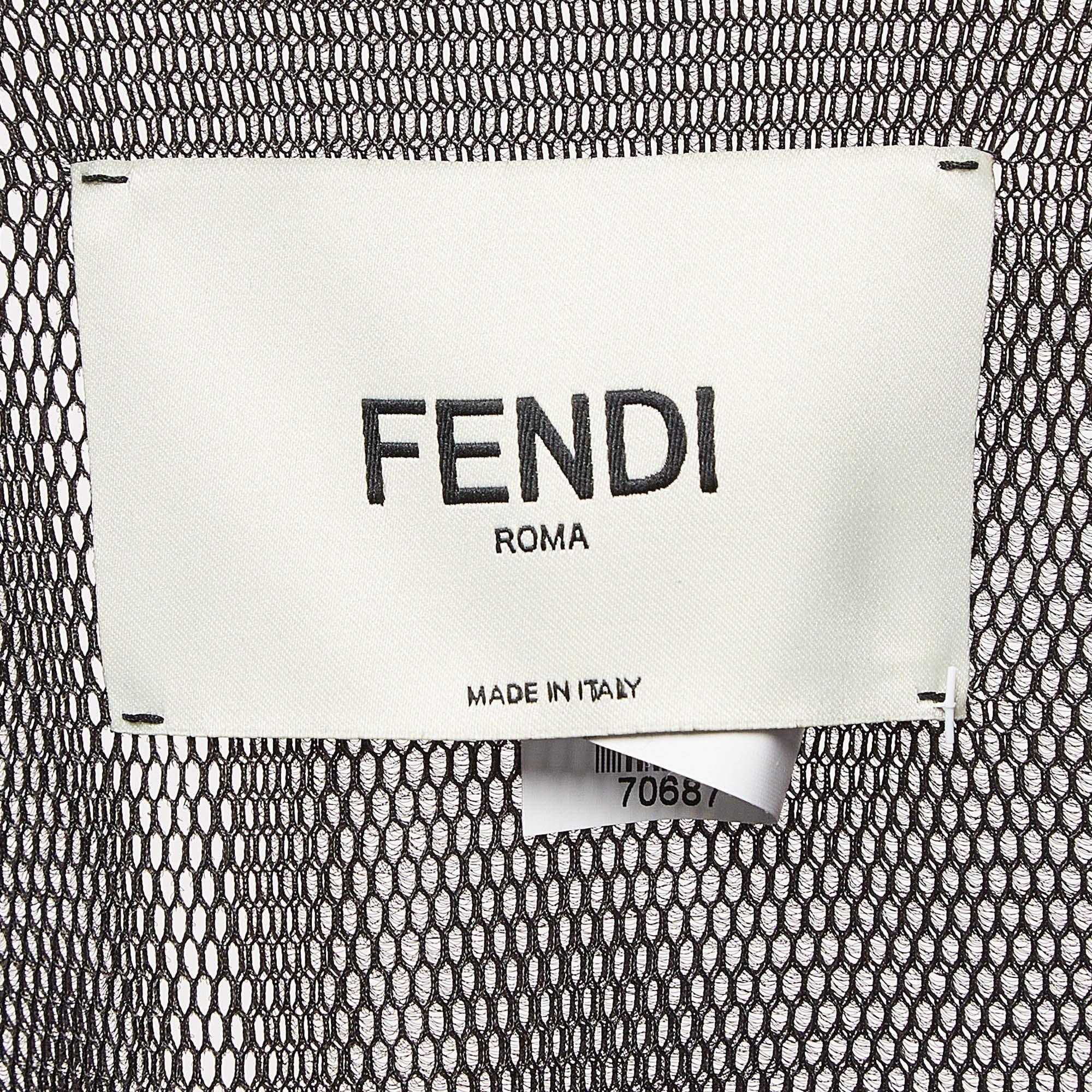 Chaqueta Fendi Zucca Mesh Sheer M en Bueno estado para la venta en Dubai, Al Qouz 2