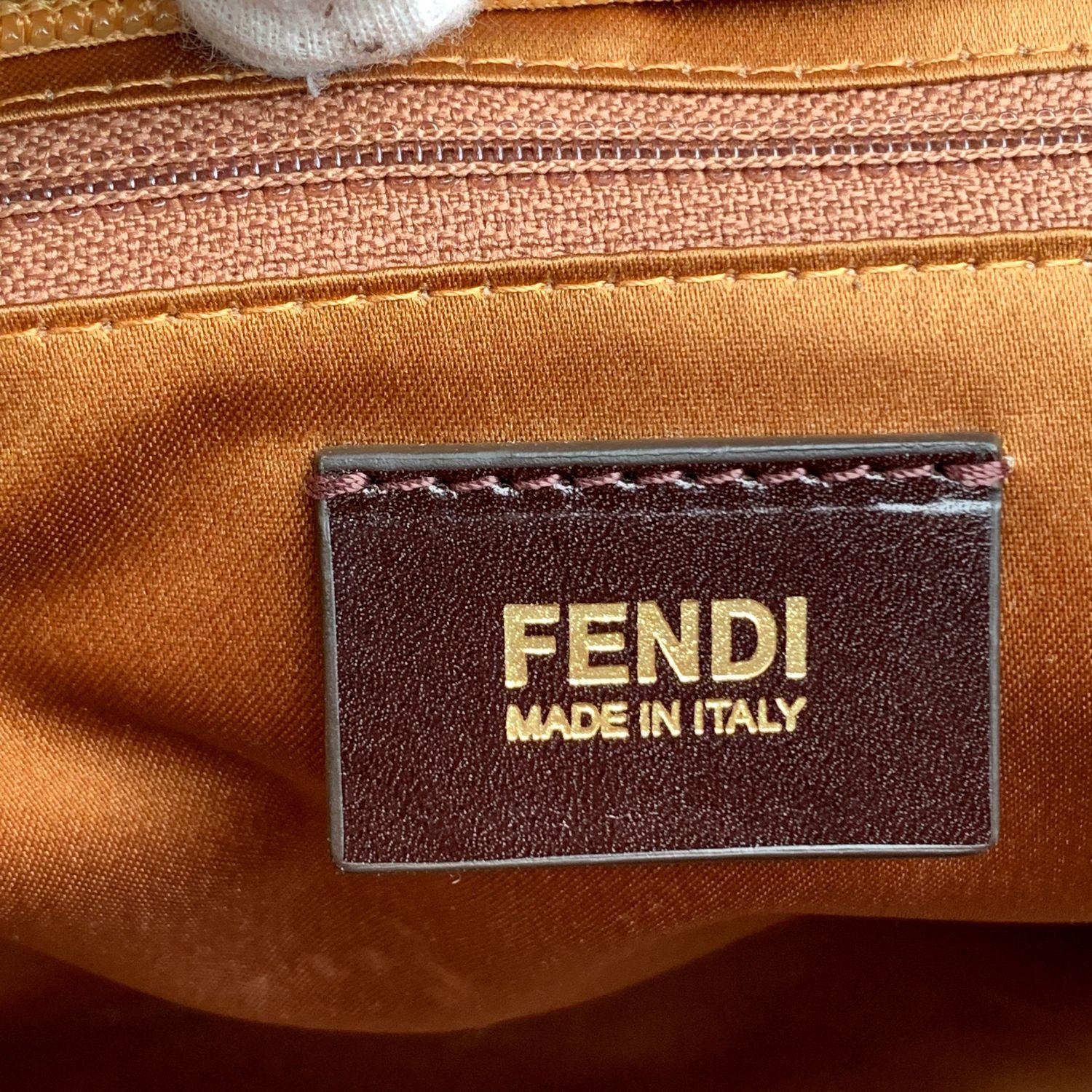 Fendi Zucca Monogram Canvas Quilted Roll Tote Bag Shopper 3