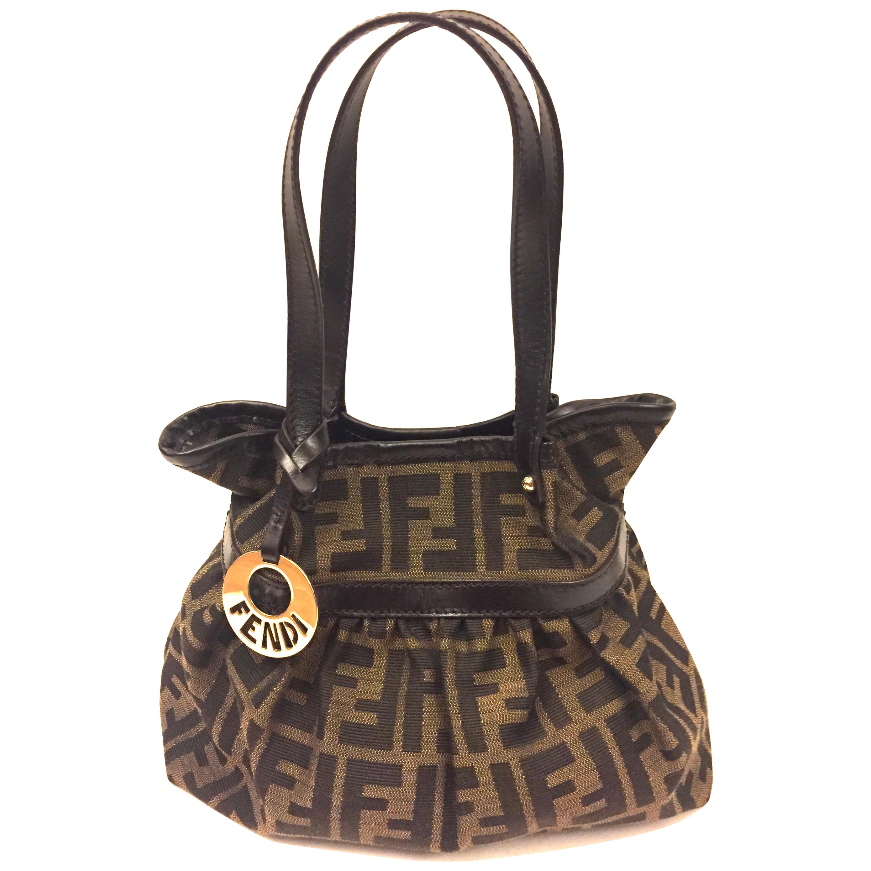Fendi Zucca monogram small handbag