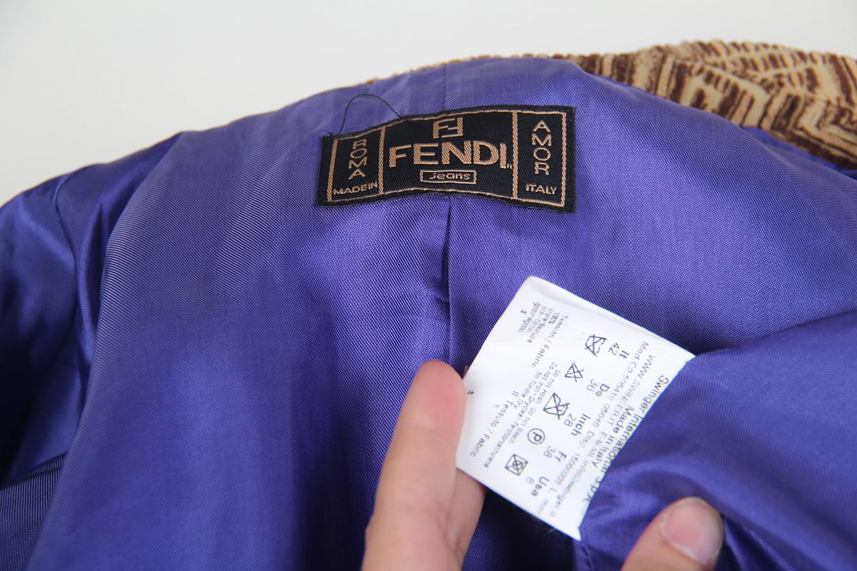 Fendi Zucca Monogram suit Vintage For Sale 3