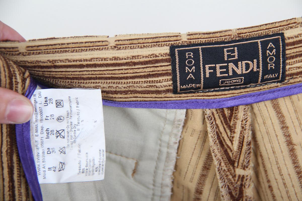 Fendi Zucca Monogram suit Vintage For Sale 4