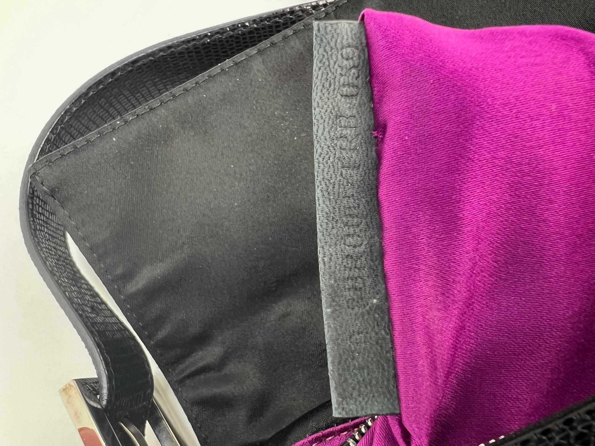 Fendi Zucca Sequin Crystal Black Baguette Shoulder Bag  For Sale 3