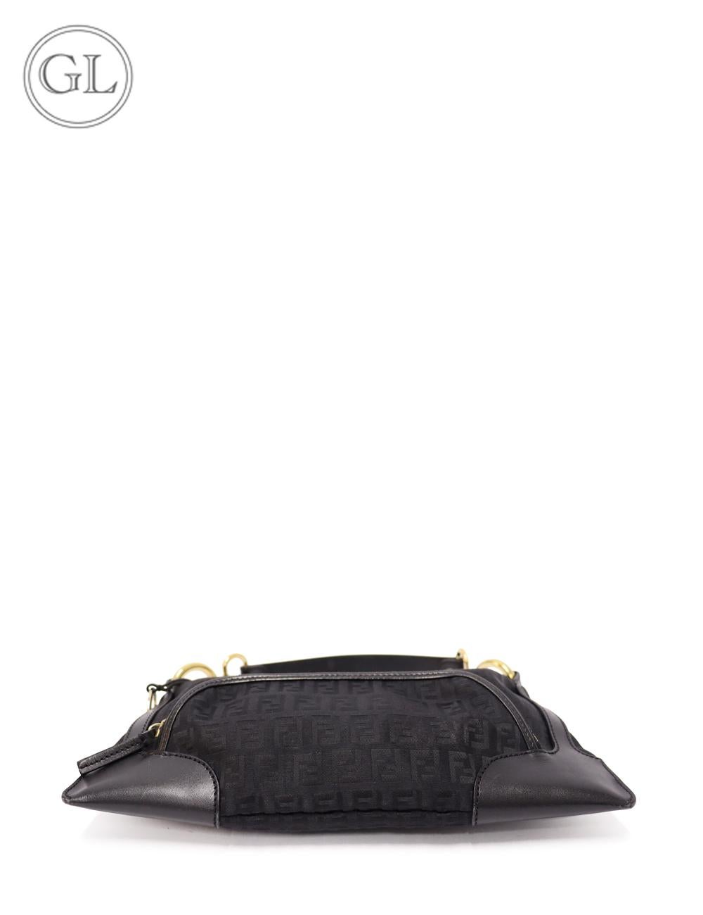 Fendi Zucchino Chef Small Front Pocket Shoulder Bag In Good Condition In Amman, JO