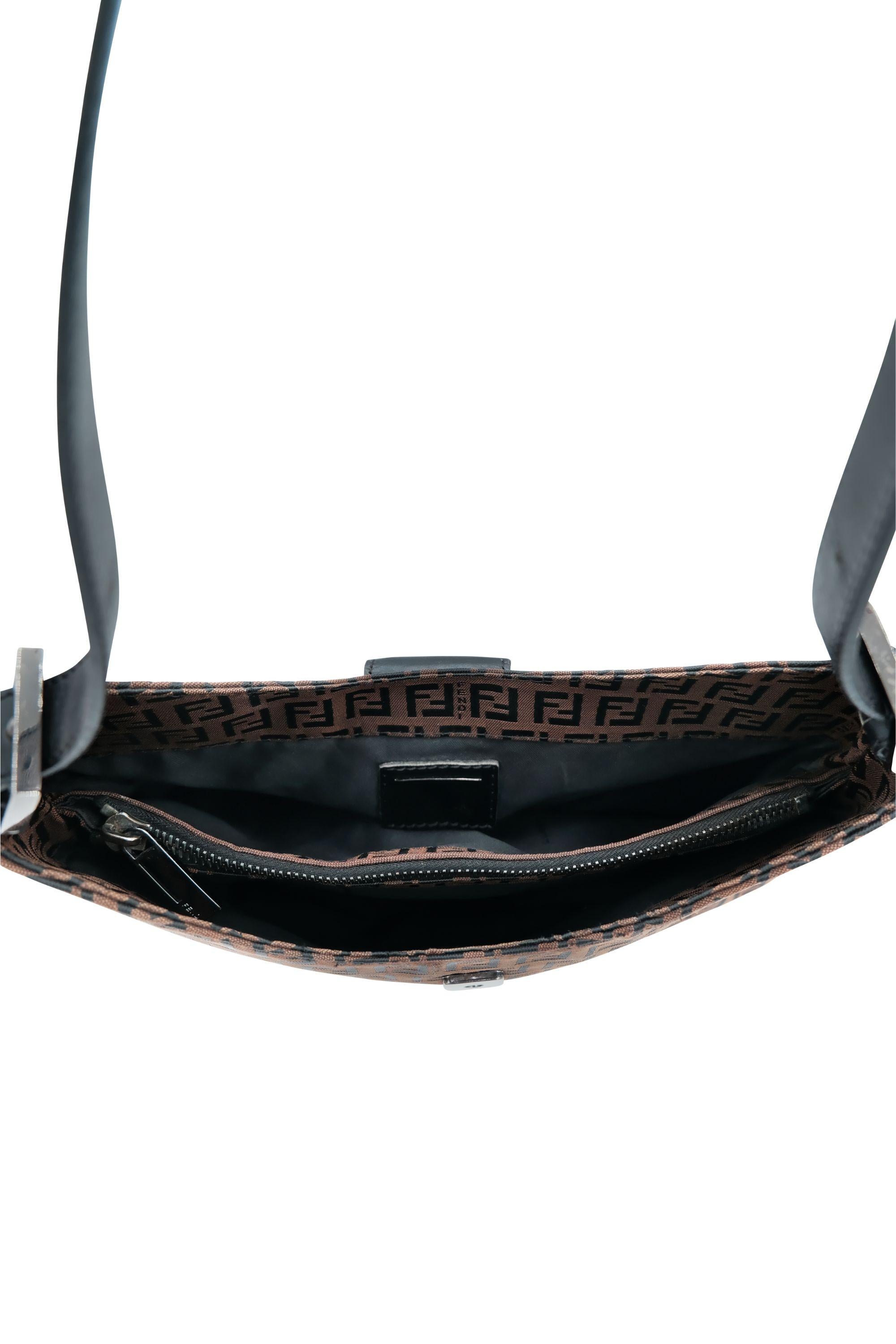 Fendi Zucchino Mamma Baguette Shoulder Bag 1