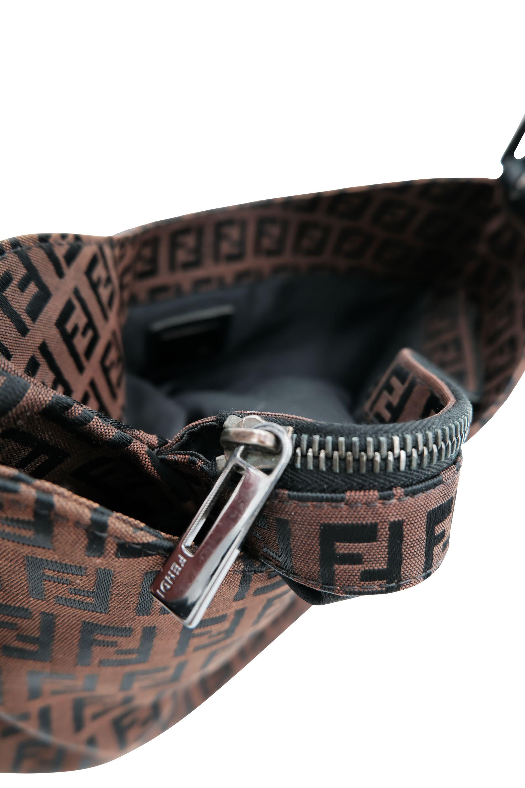 Fendi Zucchino Mamma Baguette Shoulder Bag 2