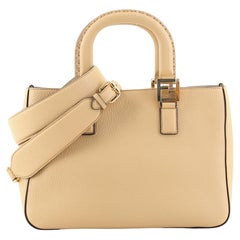 FendiFF Handle Tote Leather Small