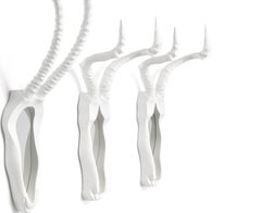 Fendo Mirrow with Long Horns in White by Ctrlzak & Mogg