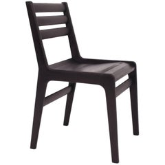 'Fenelon' Wood Chair in Ebonized Maple - Black