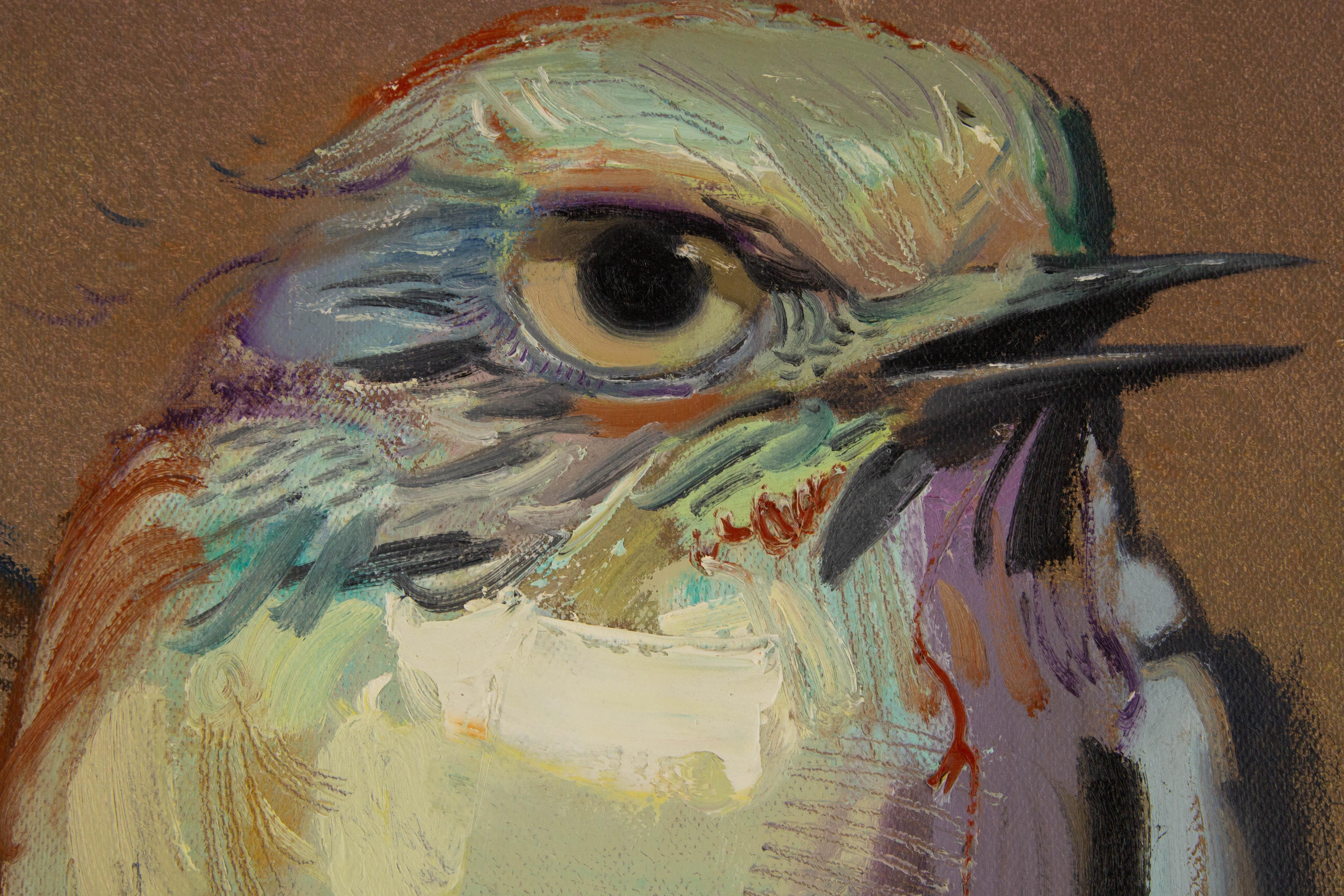 Feng Bai Animal Original Oil On Canvas 