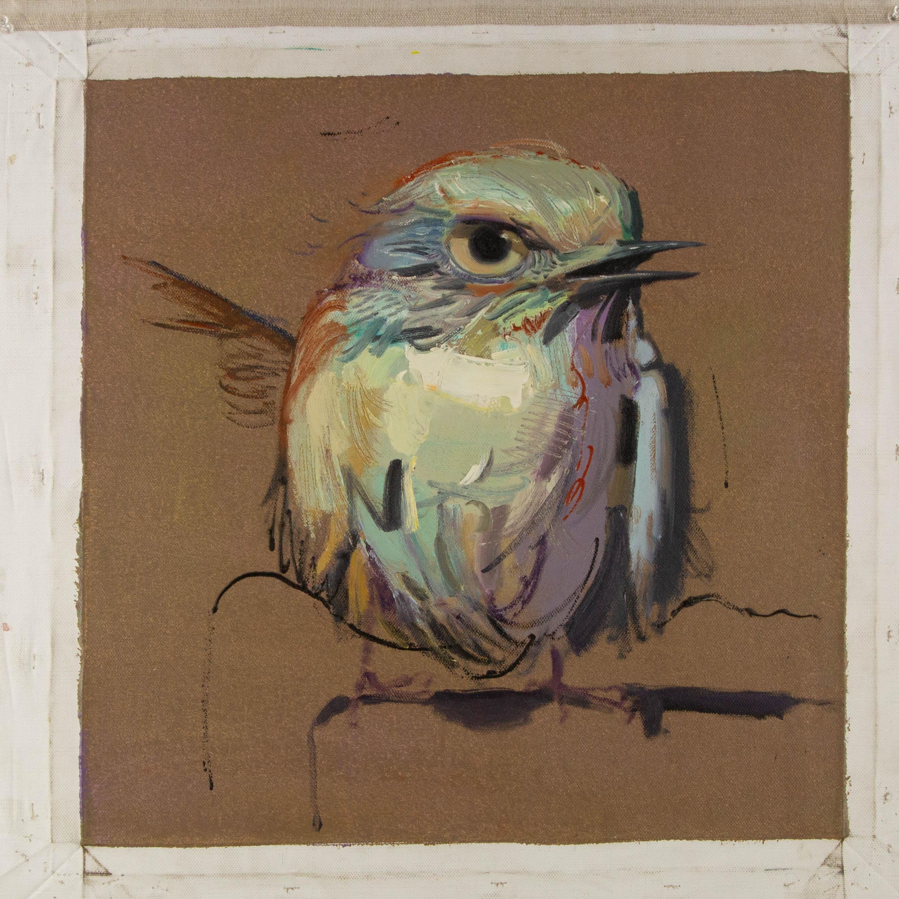 Feng Bai Animal Original Oil On Canvas 