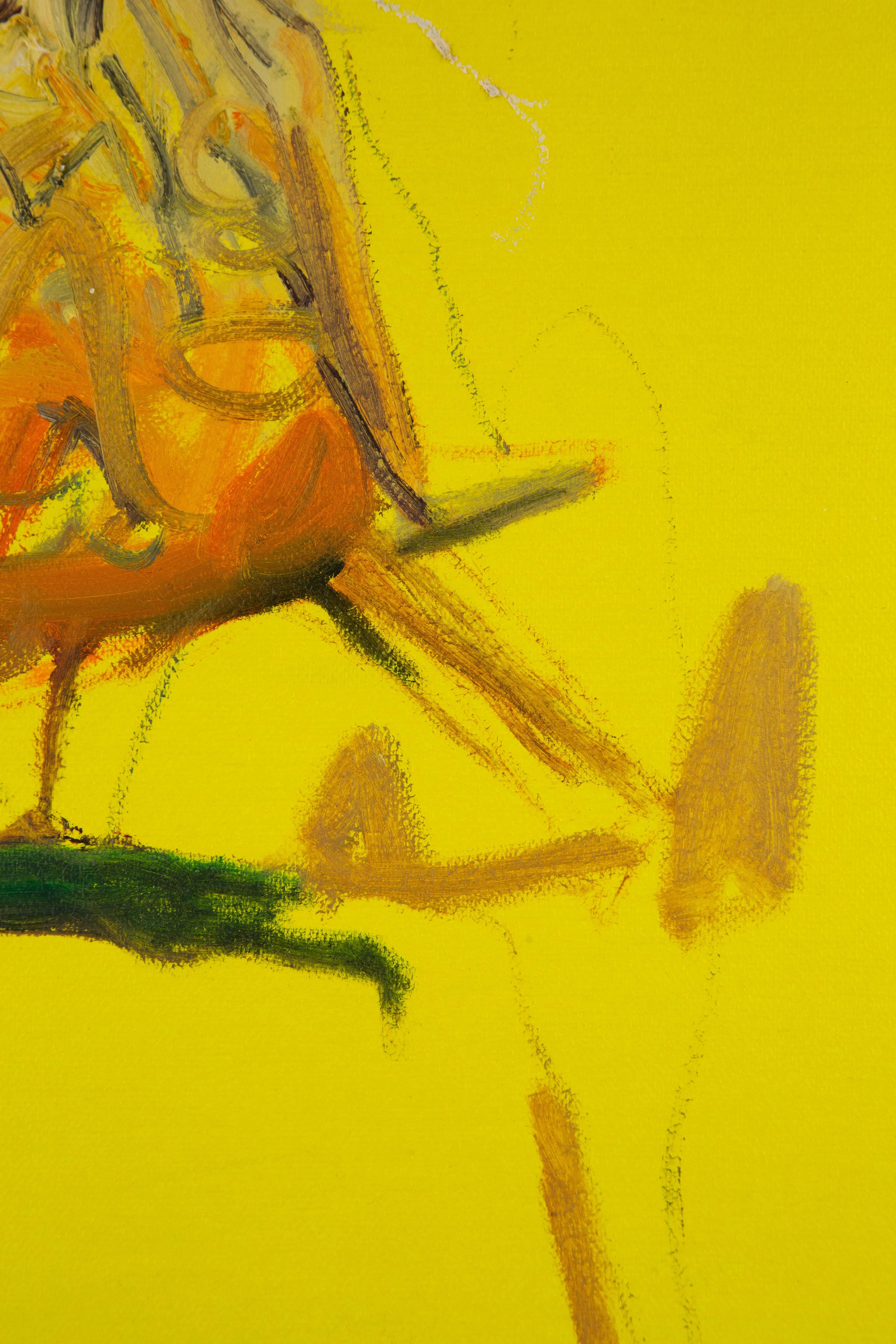Feng Bai Animal Original Oil On Canvas 