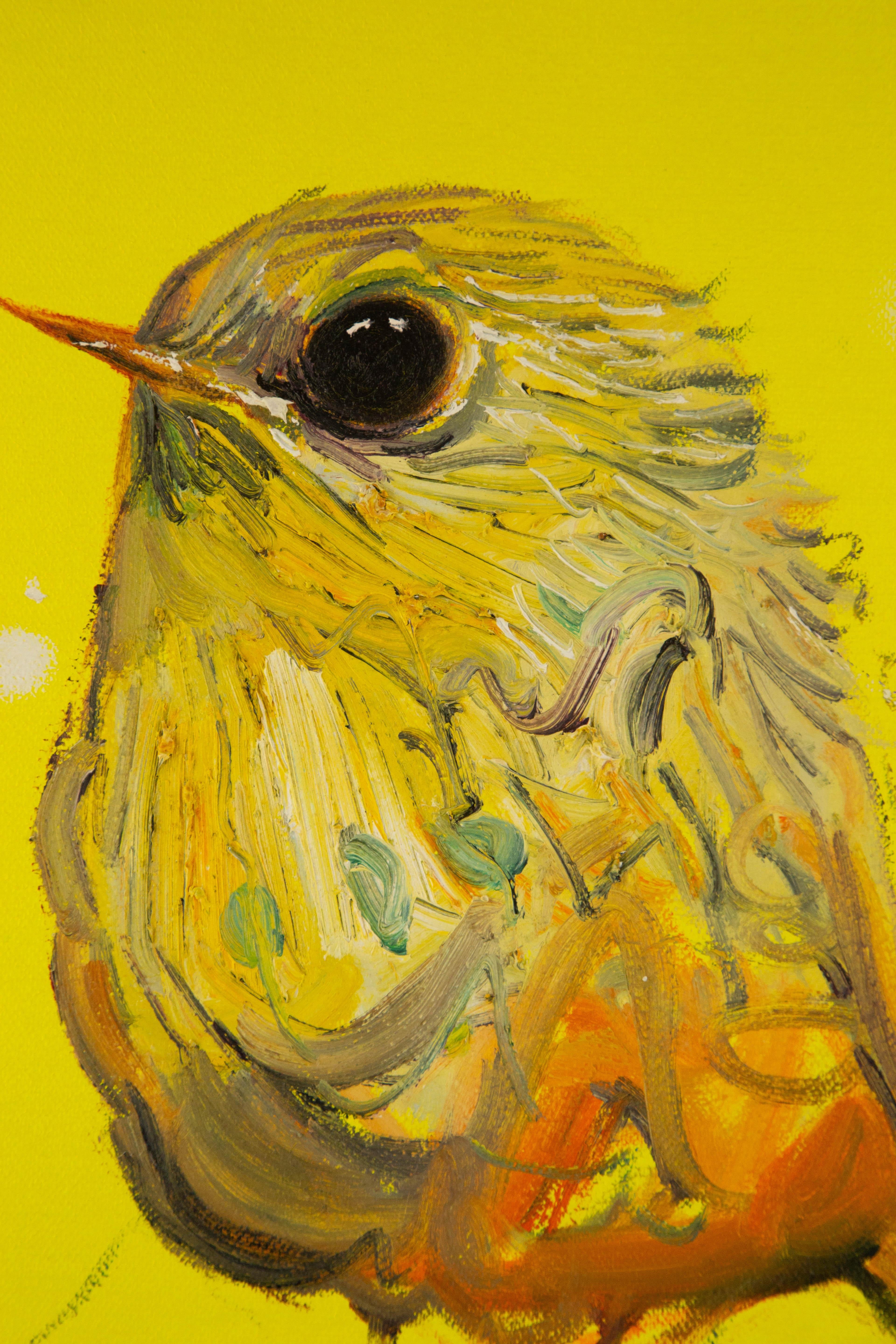 Feng Bai Animal Original Oil On Canvas 