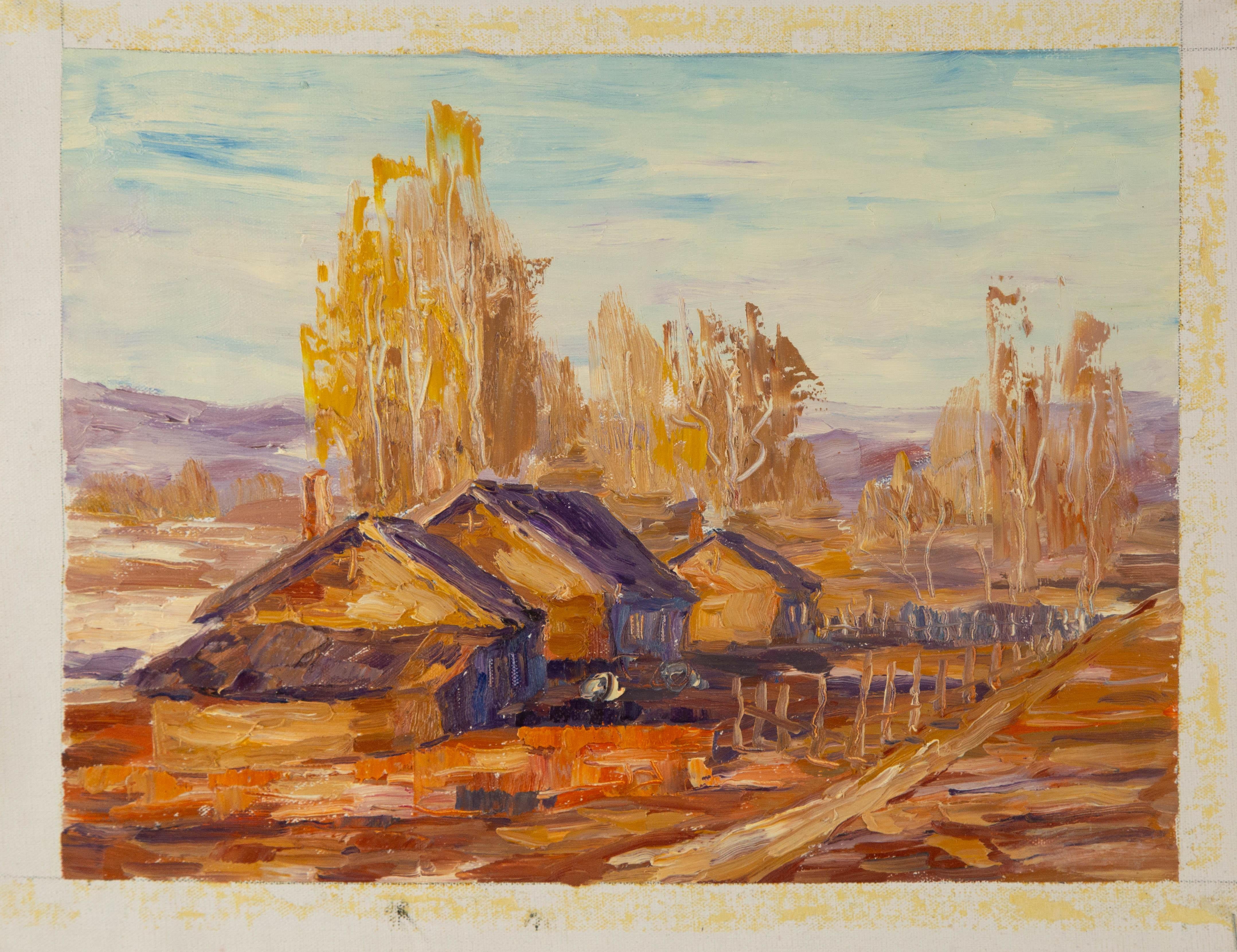 Feng Li Landschaft Original Öl auf Leinwand 