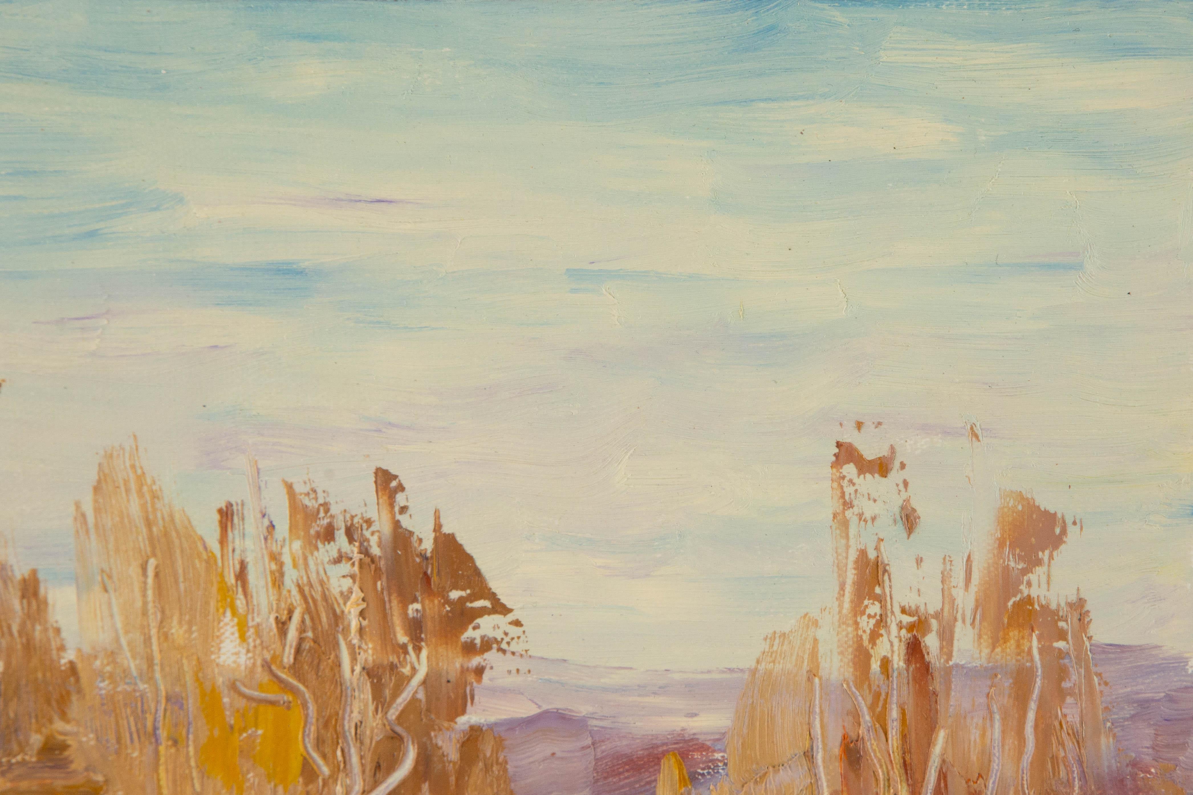 Feng Li Landschaft Original Öl auf Leinwand 