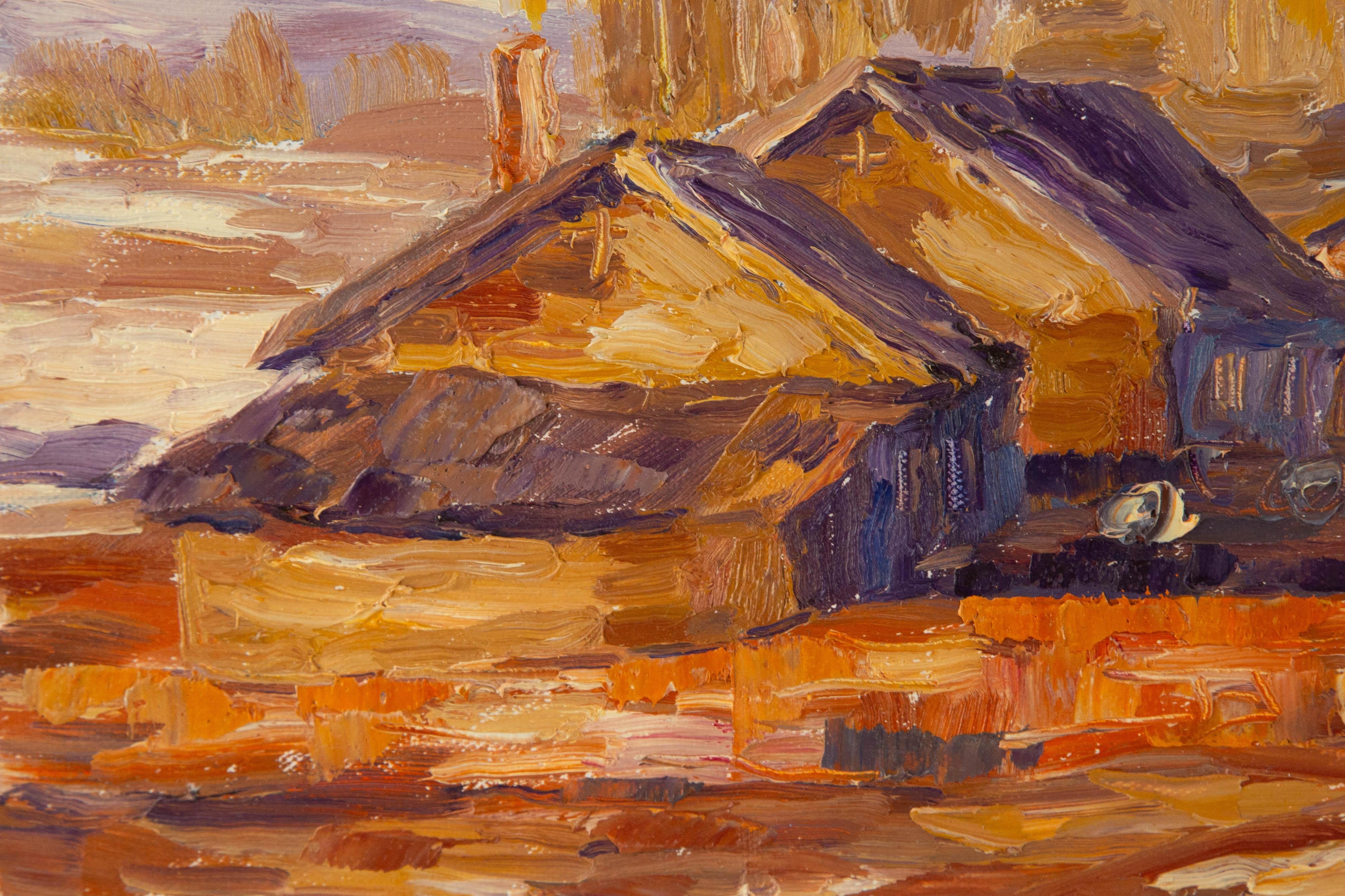 Feng Li Landschaft Original Öl auf Leinwand 
