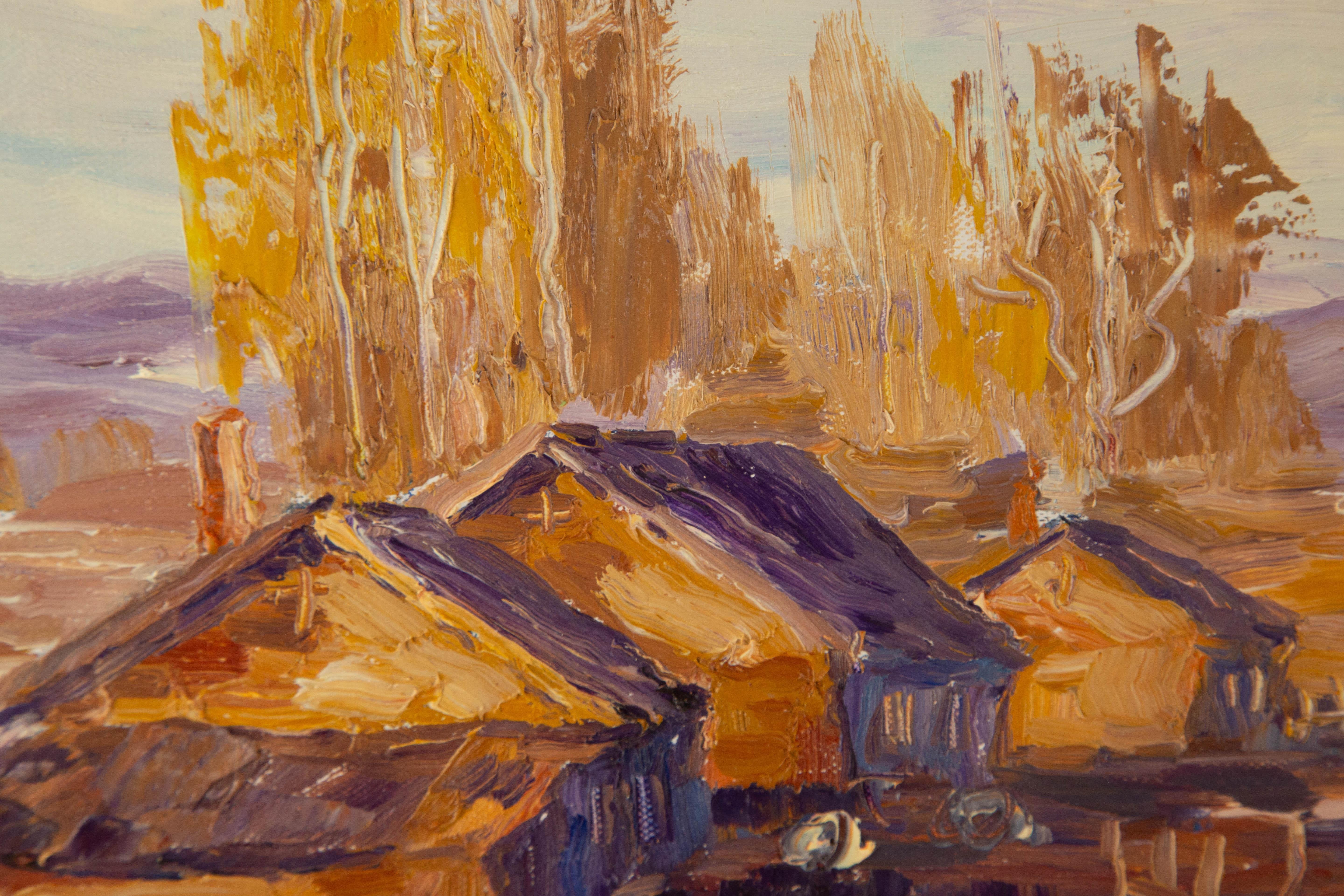 Feng Li Landschaft Original Öl auf Leinwand 