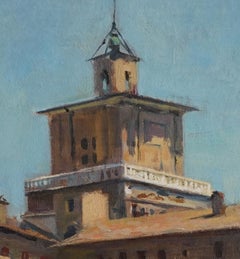 Figurative Landscape painting -Este Castle