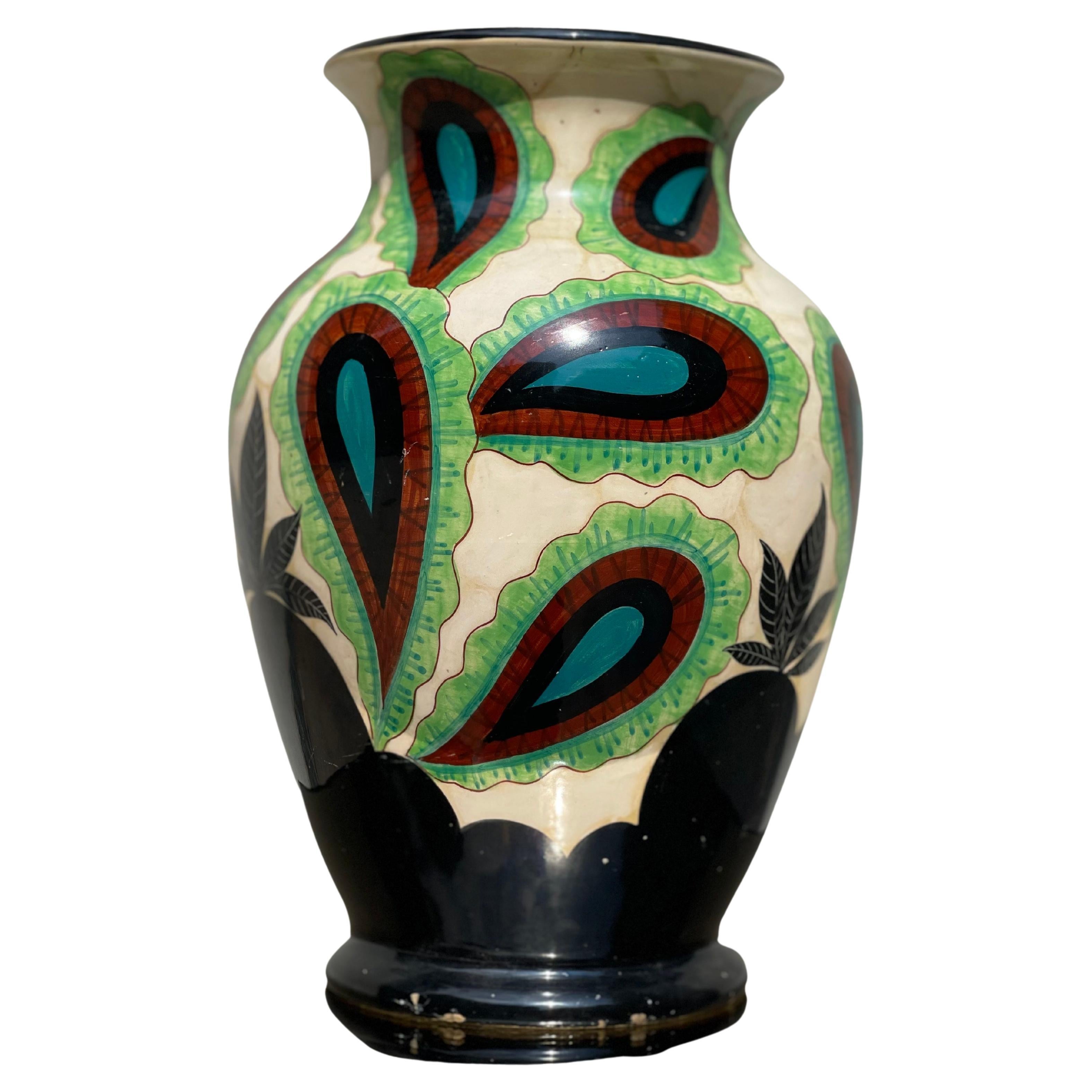 Aso Vintage en céramique, Vaso Ceramica Fenice Albisola en vente