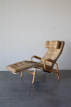 Fenix Reclining Lounge Chair by Sam Larsson for Dux, 1970s Leather