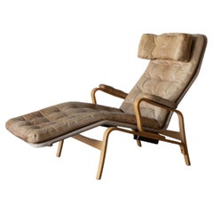 Fenix Reclining Lounge Chair by Sam Larsson for Dux, 1970s Leather