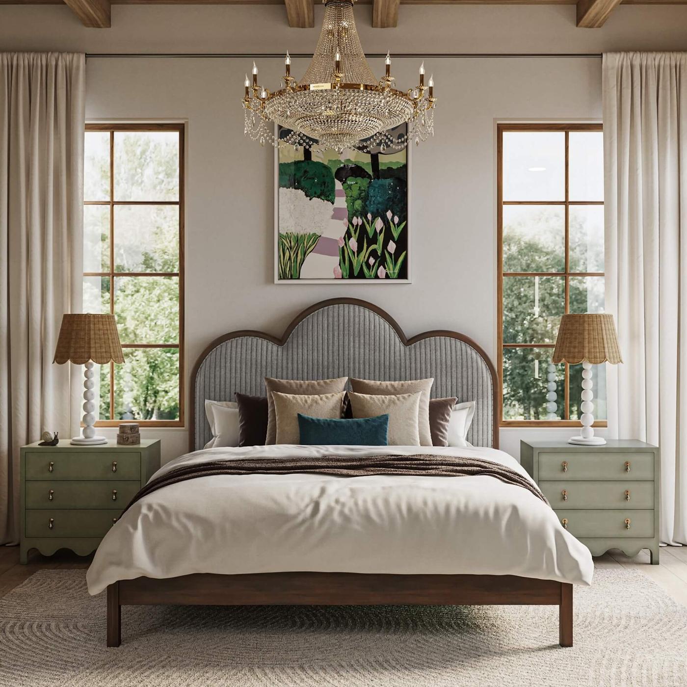 Unendo perfettamente stile e funzionalità, questo pezzo diventerà sicuramente il preferito di ogni arredamento. 

Il colore verde finocchio dipinto a mano, la finitura leggermente affilata e i dettagli smerlati della base conferiscono un'estetica