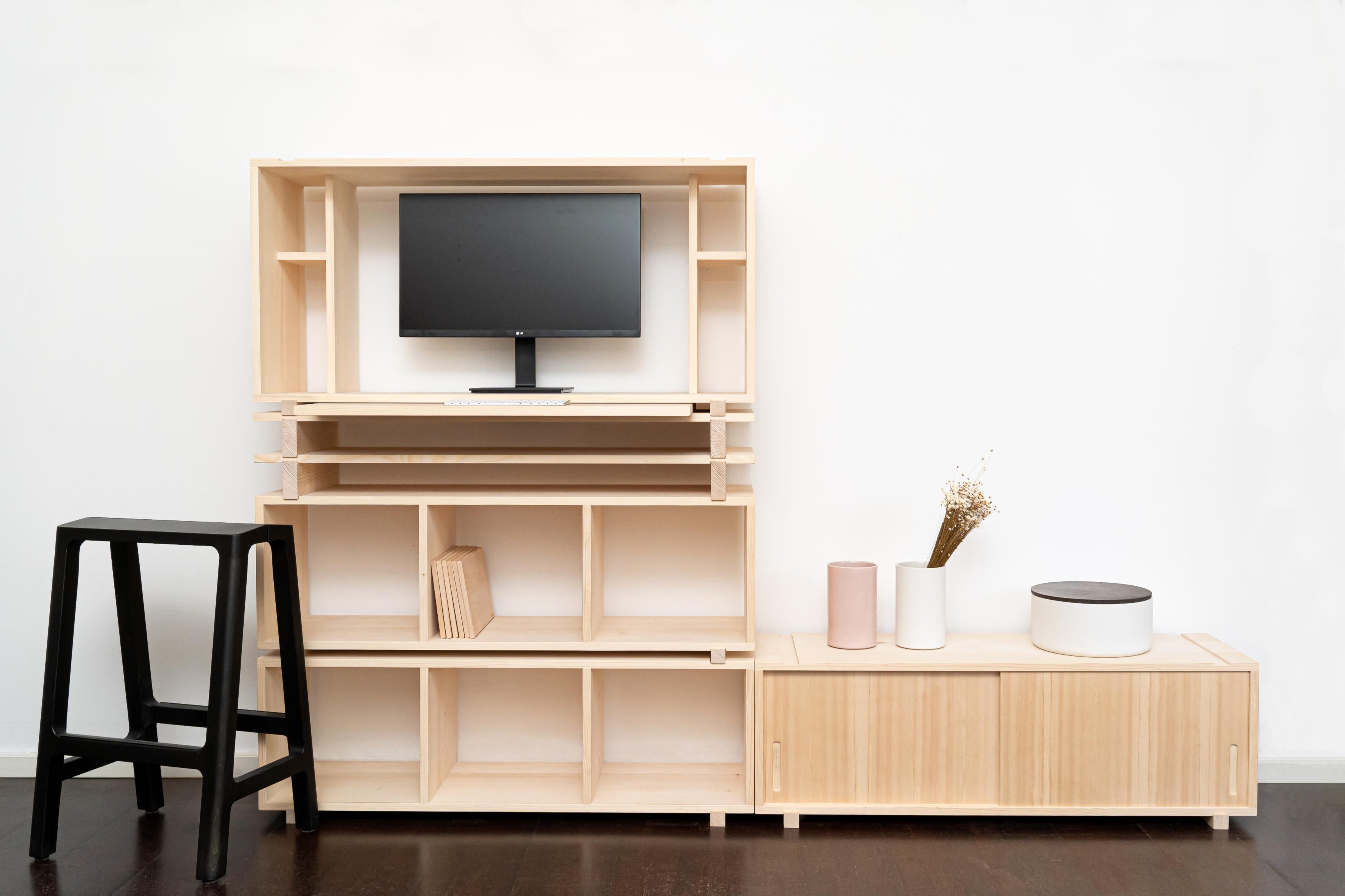 Austrian Feno Modular Shelf II by Frau Caze For Sale