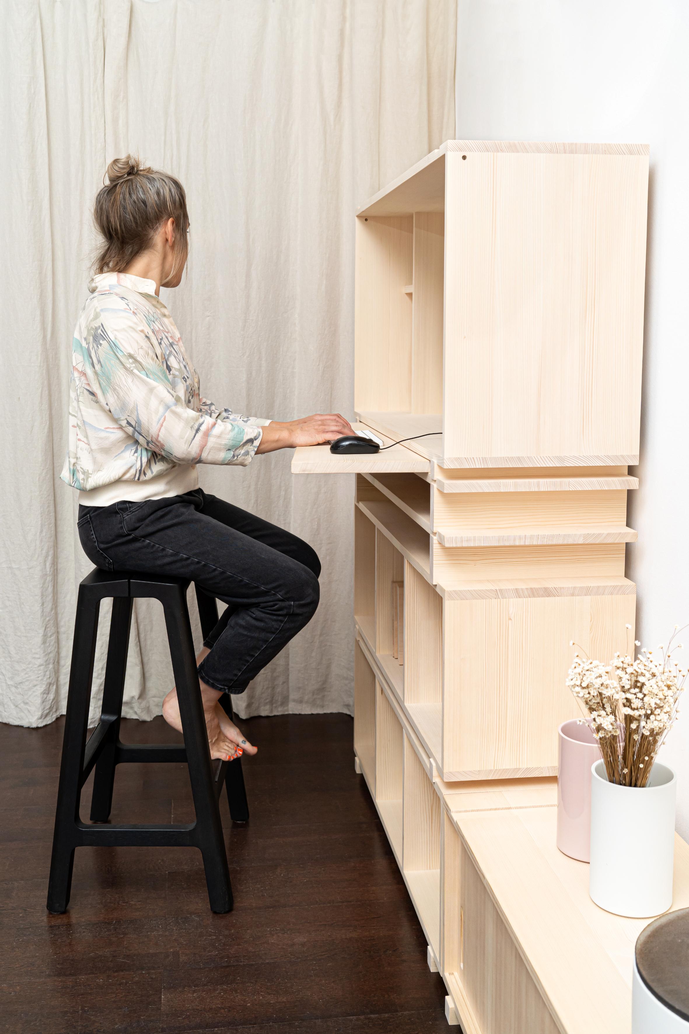 Feno Modular Shelf II by Frau Caze In New Condition For Sale In Geneve, CH
