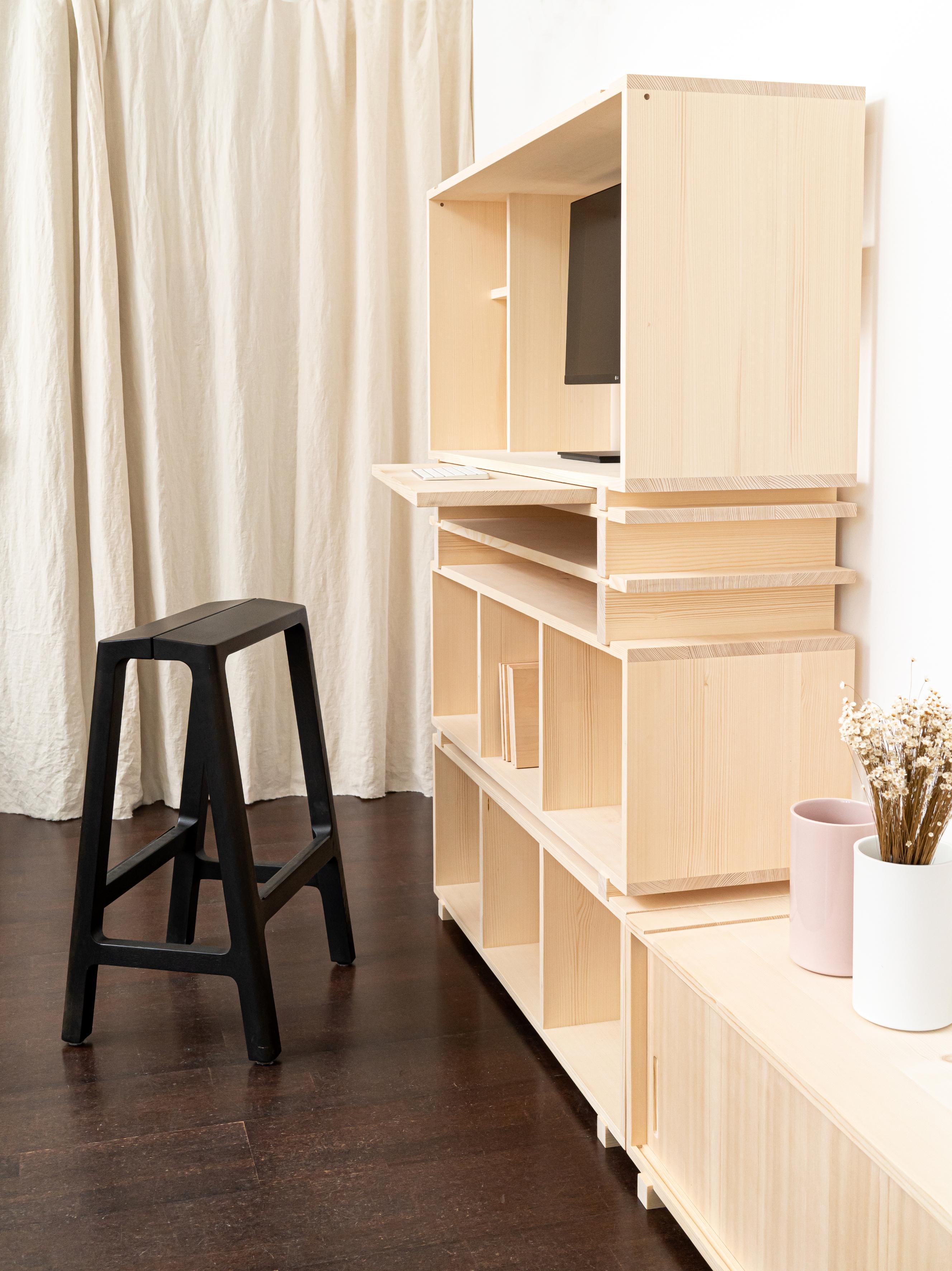 Contemporary Feno Modular Shelf II by Frau Caze For Sale
