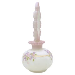 Fenton Hand Painted Perfume Bottle w/Stopper