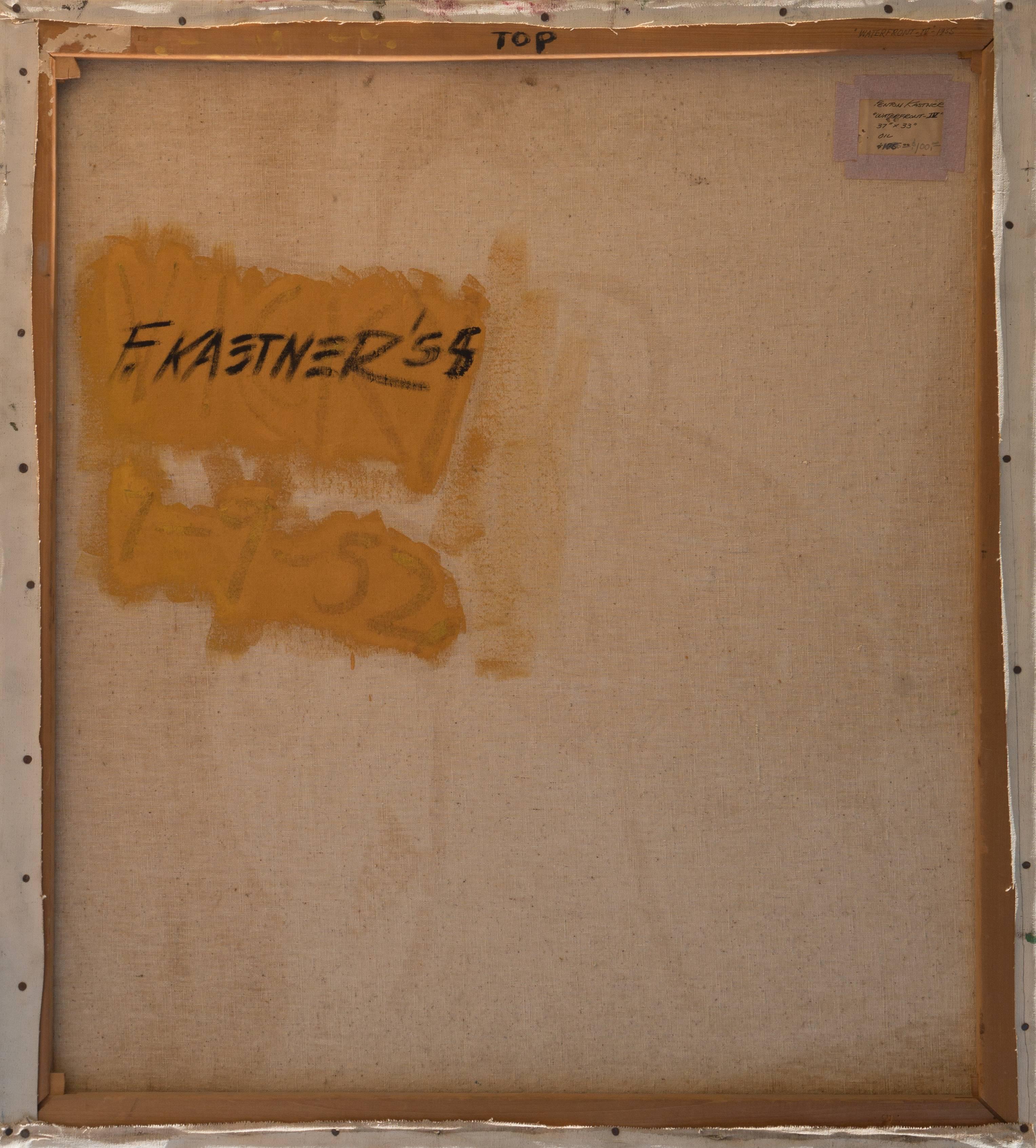 Abstrakt, Indigo und Elfenbein