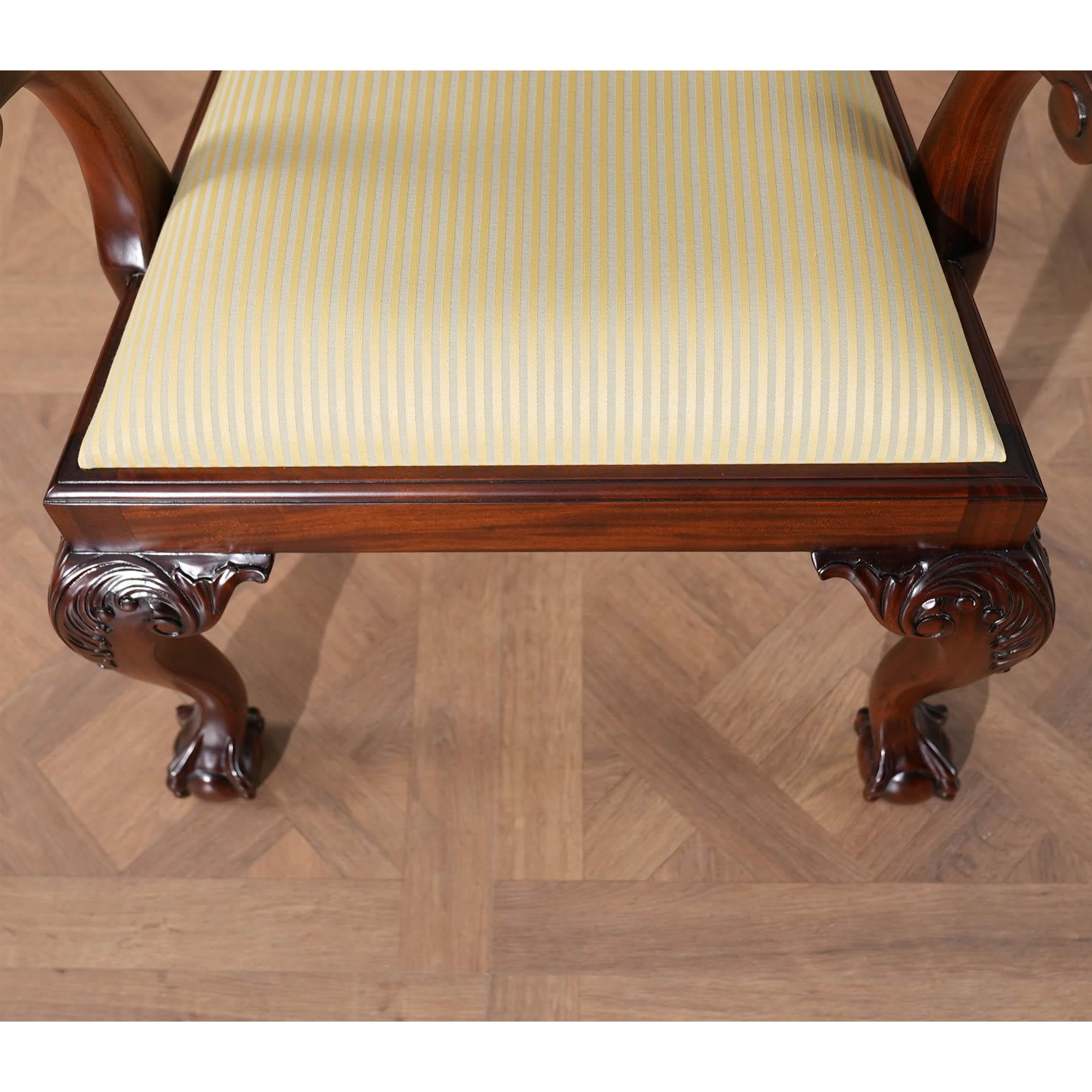Set di 10 sedie Fenton in mogano in vendita 3