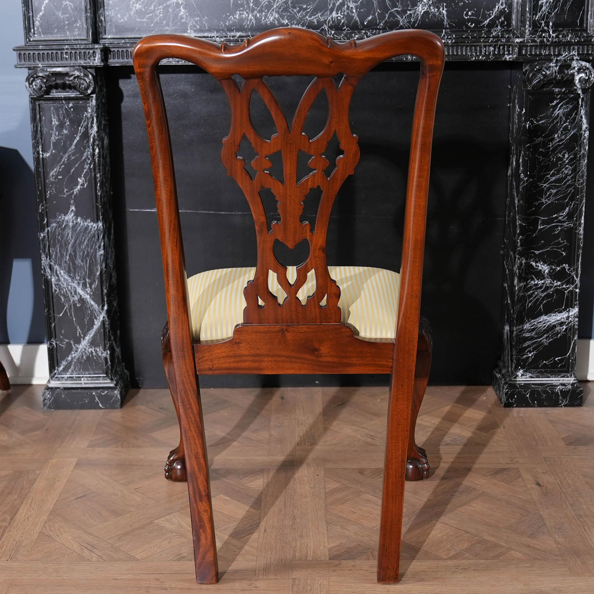 Set di 10 sedie Fenton in mogano in vendita 7