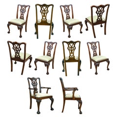 Fenton Mahogany Chairs, Set of 10