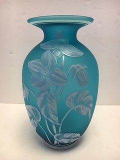 Fenton Vase Blue Turquoise