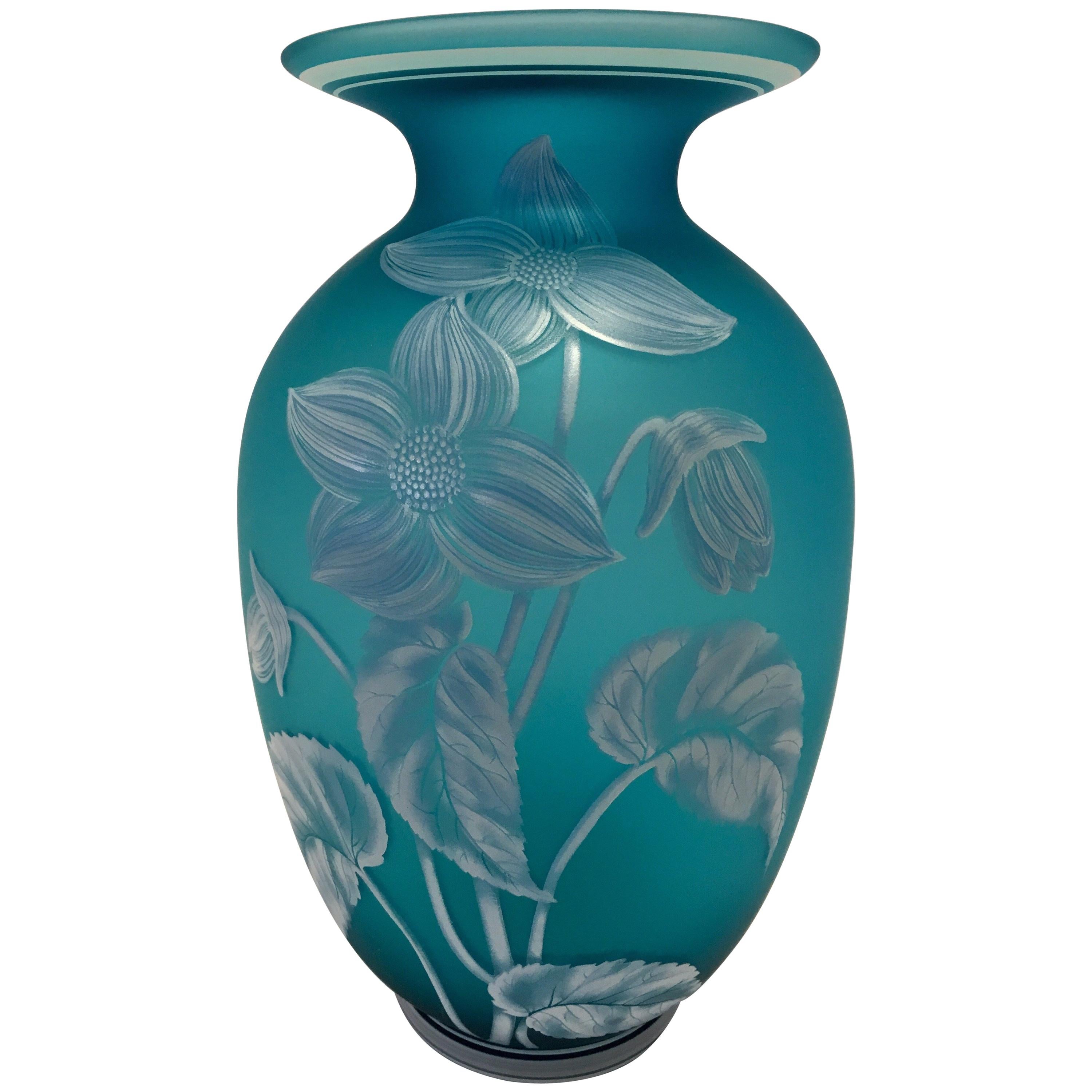 Fenton Vase Blue Turquoise
