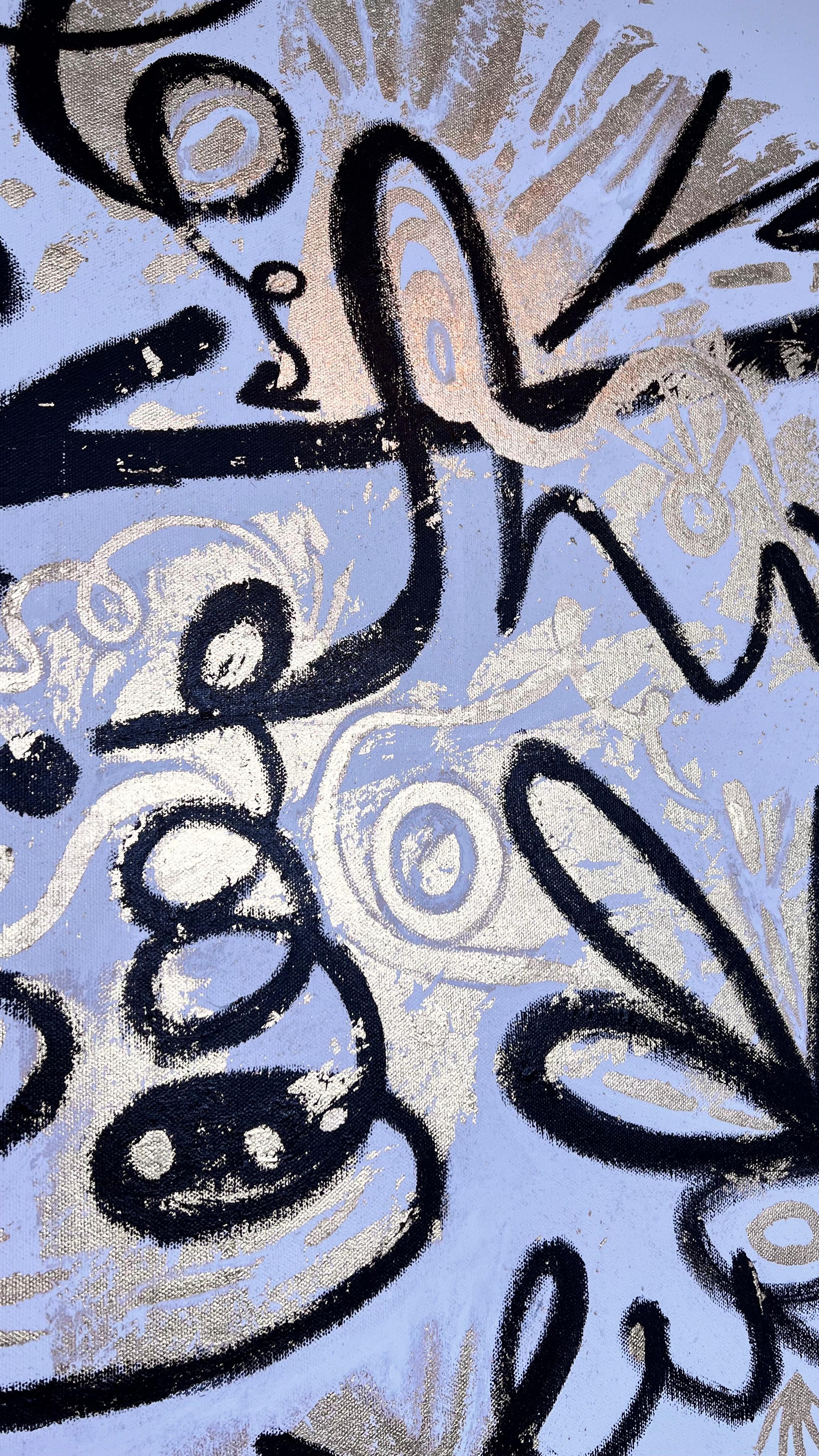 Refraction 2022-12 - Abstract Expressionist Painting by Fenway Fan