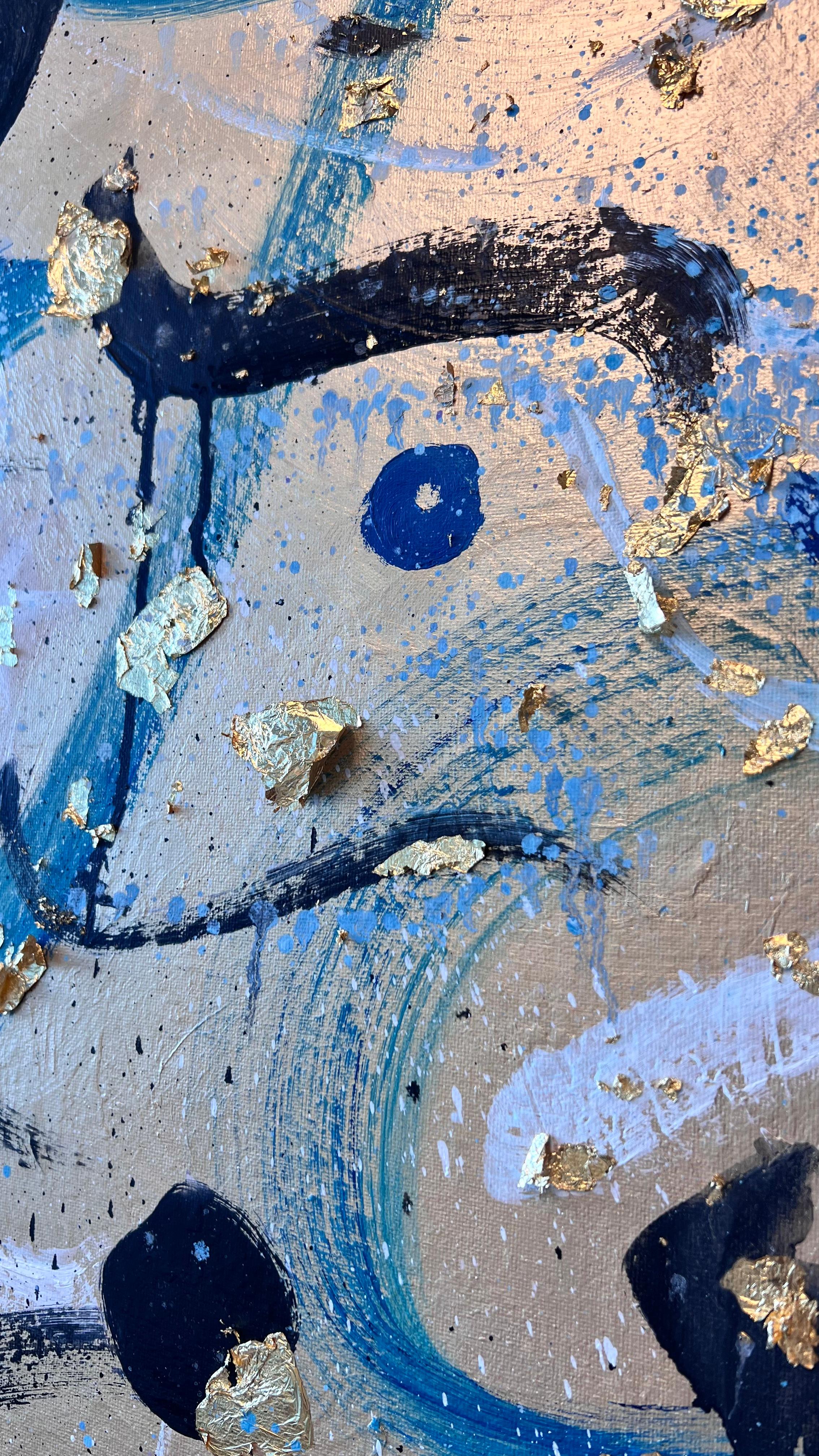 Refraction 2024-28 - Abstract Expressionist Painting by Fenway Fan