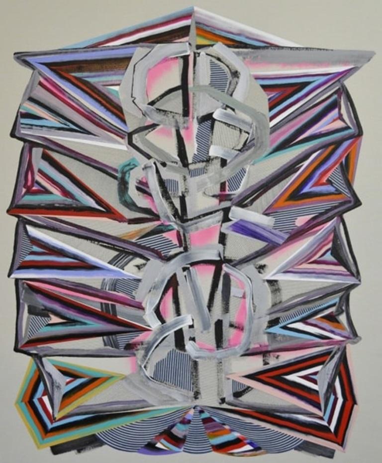 Double Foldes, dipinto su tela di Feodor Voronov, 2013