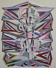 Double Foldes, dipinto su tela di Feodor Voronov, 2013