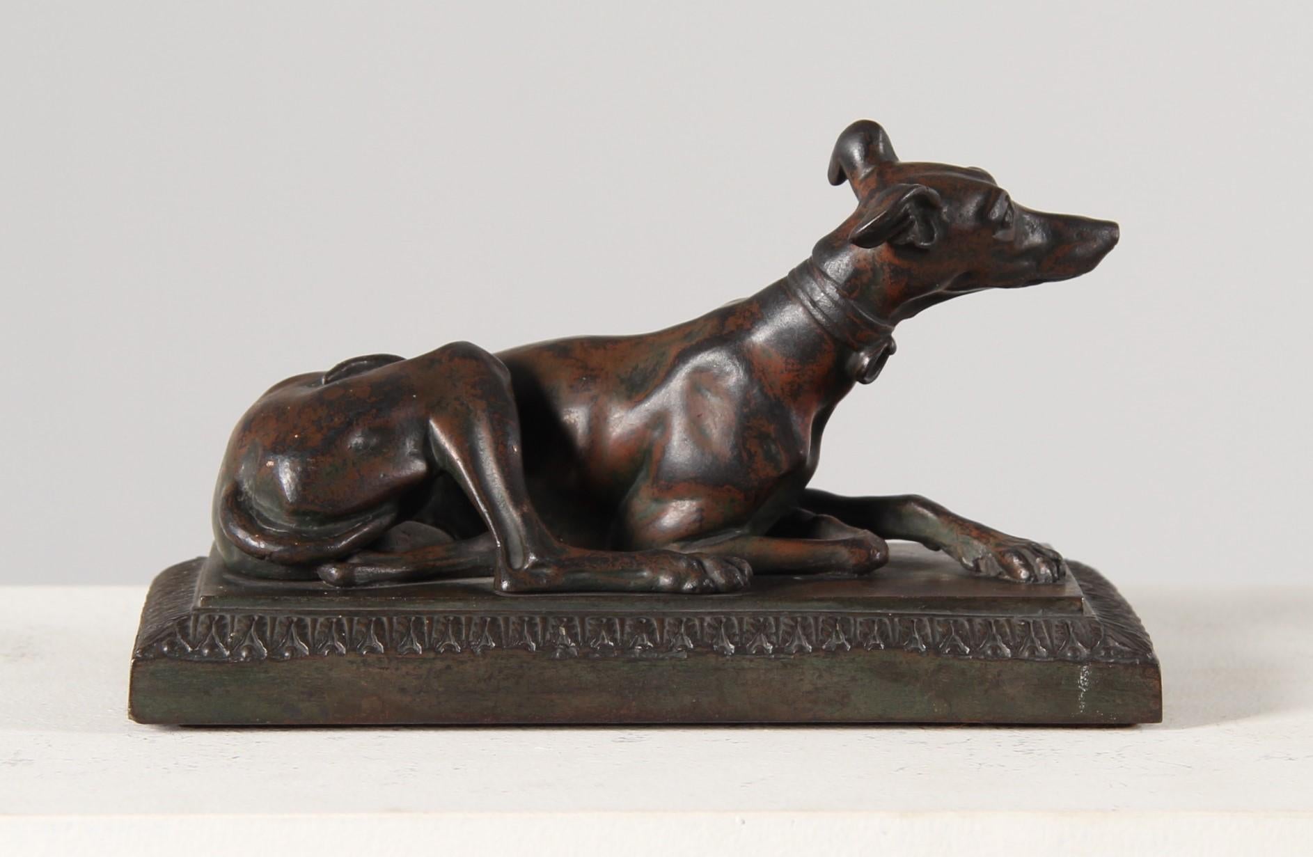 Fer de Berlin, Windhund von Friedrich Drake, Biedermeier, um 1830 im Zustand „Gut“ in Greven, DE