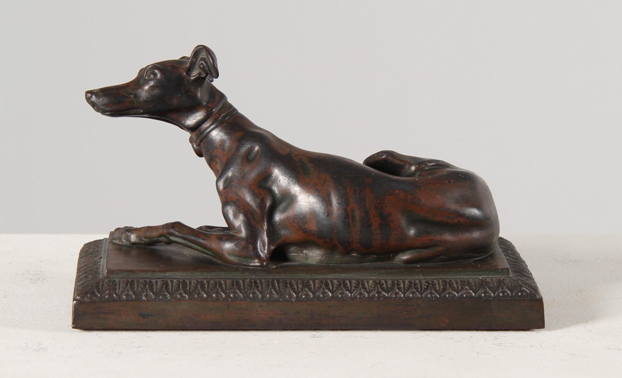 Fer de Berlin, Windhund von Friedrich Drake, Biedermeier, um 1830 (Mittleres 19. Jahrhundert)