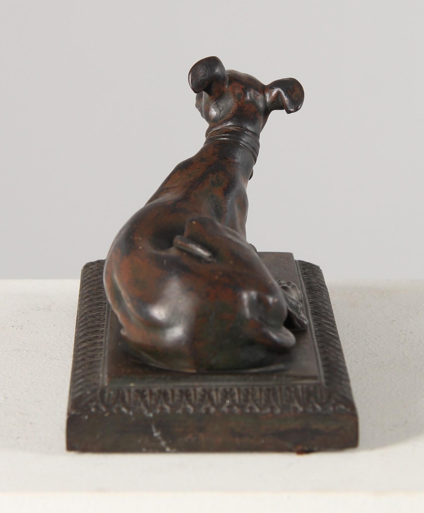 Fer de Berlin, Windhund von Friedrich Drake, Biedermeier, um 1830 (Berliner Eisen)