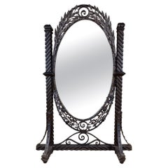 Fer Forge Floor Mirror