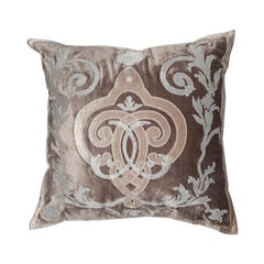 Fer Forge Velvet Throw Pillow by Zuber