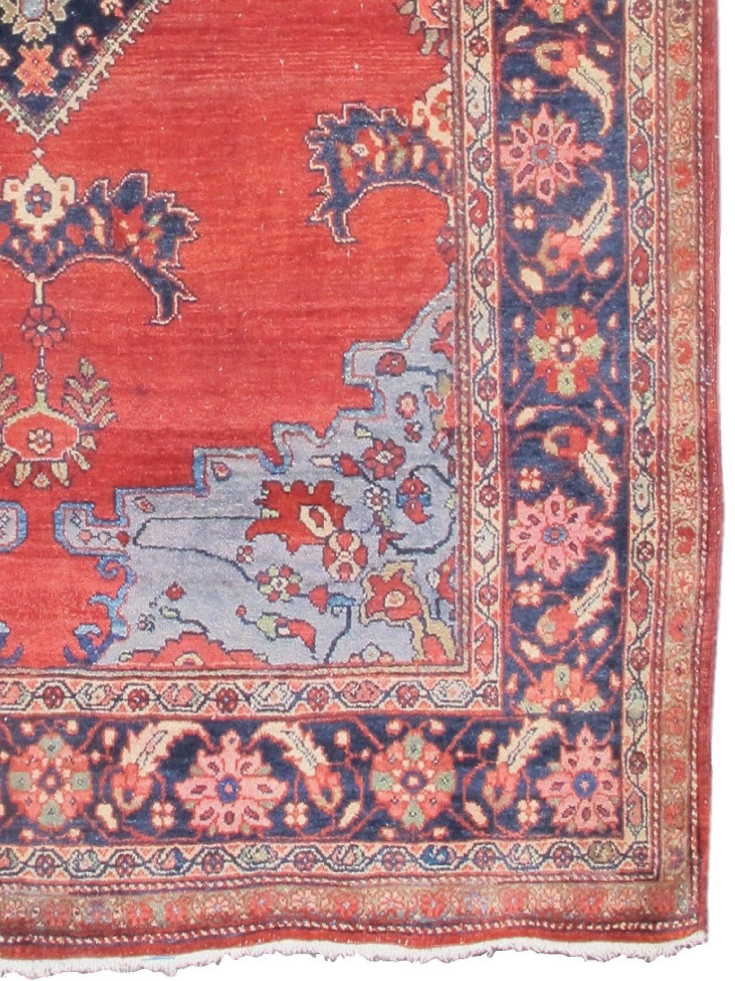 Feraghan Sarouk-Teppich, Sarouk, um 1900 im Zustand „Gut“ im Angebot in San Francisco, CA