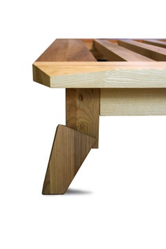 Feral king-size bed - multi-wood, designed by Nigel Coates